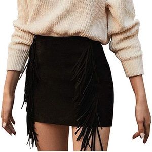 Worn once — Women's High Waist Bodycon Faux Suede A Line Mini Pencil Skirt